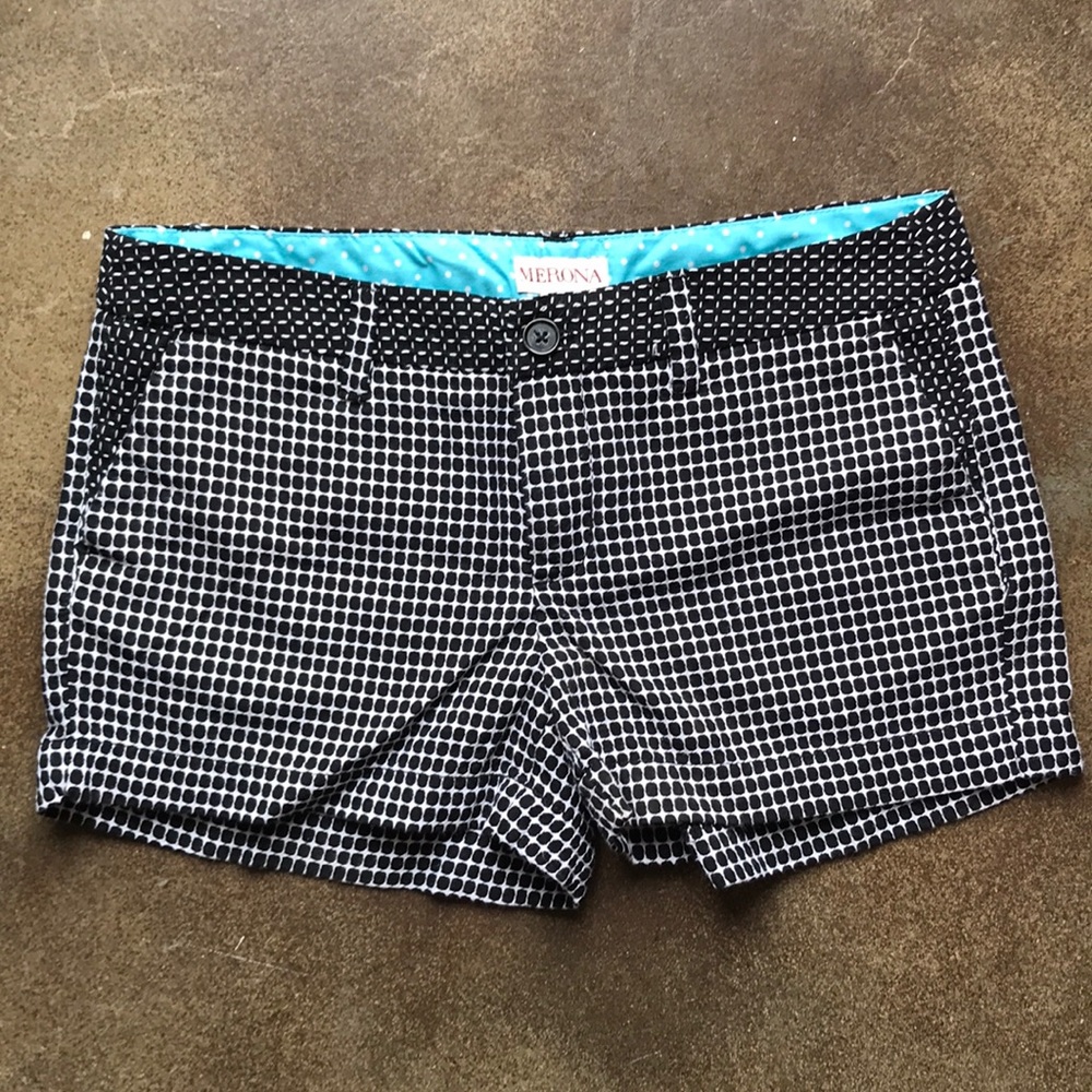 Merona Black & White Knit shorts